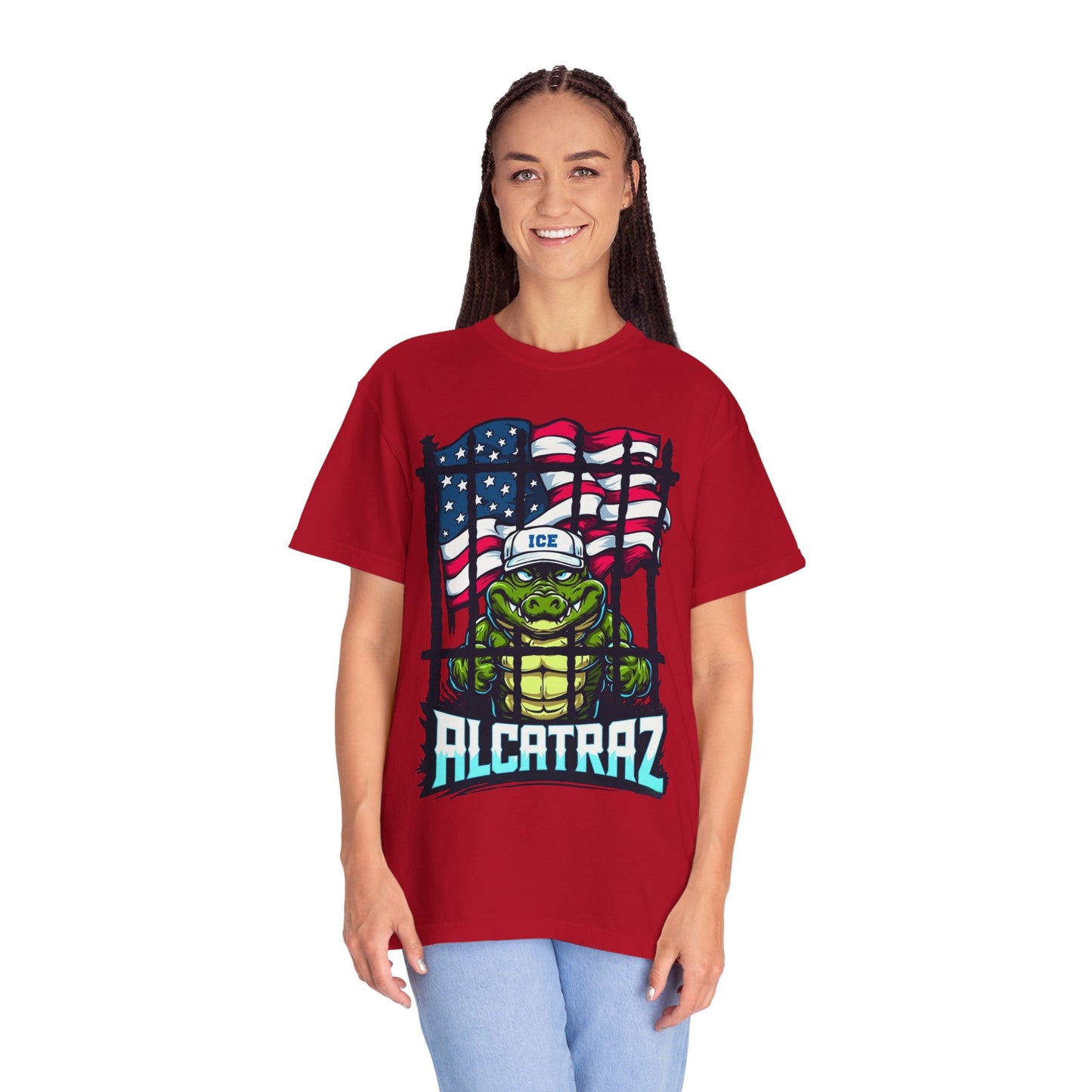 Alcatraz Tee, Unisex Casual Shirt, Fun Summer Top, Gift for Kids, Ice-Themed Apparel, Fun Unique Design