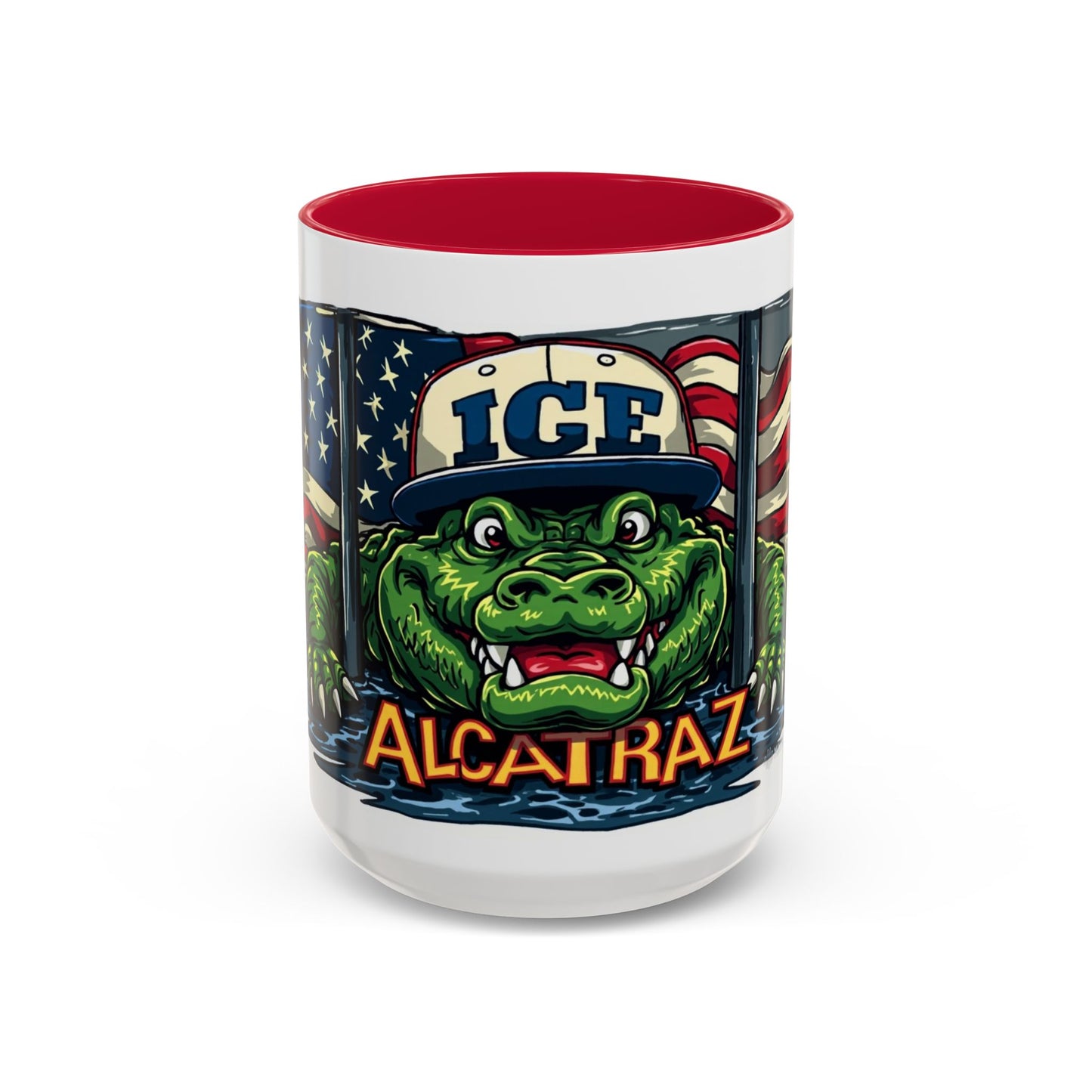 Colorful Alcatraz Croc Mug | Fun Drinkware for Beach Lovers, Unique Gift for Friends, Coffee Cup, Travel Mug, Summer Vibes