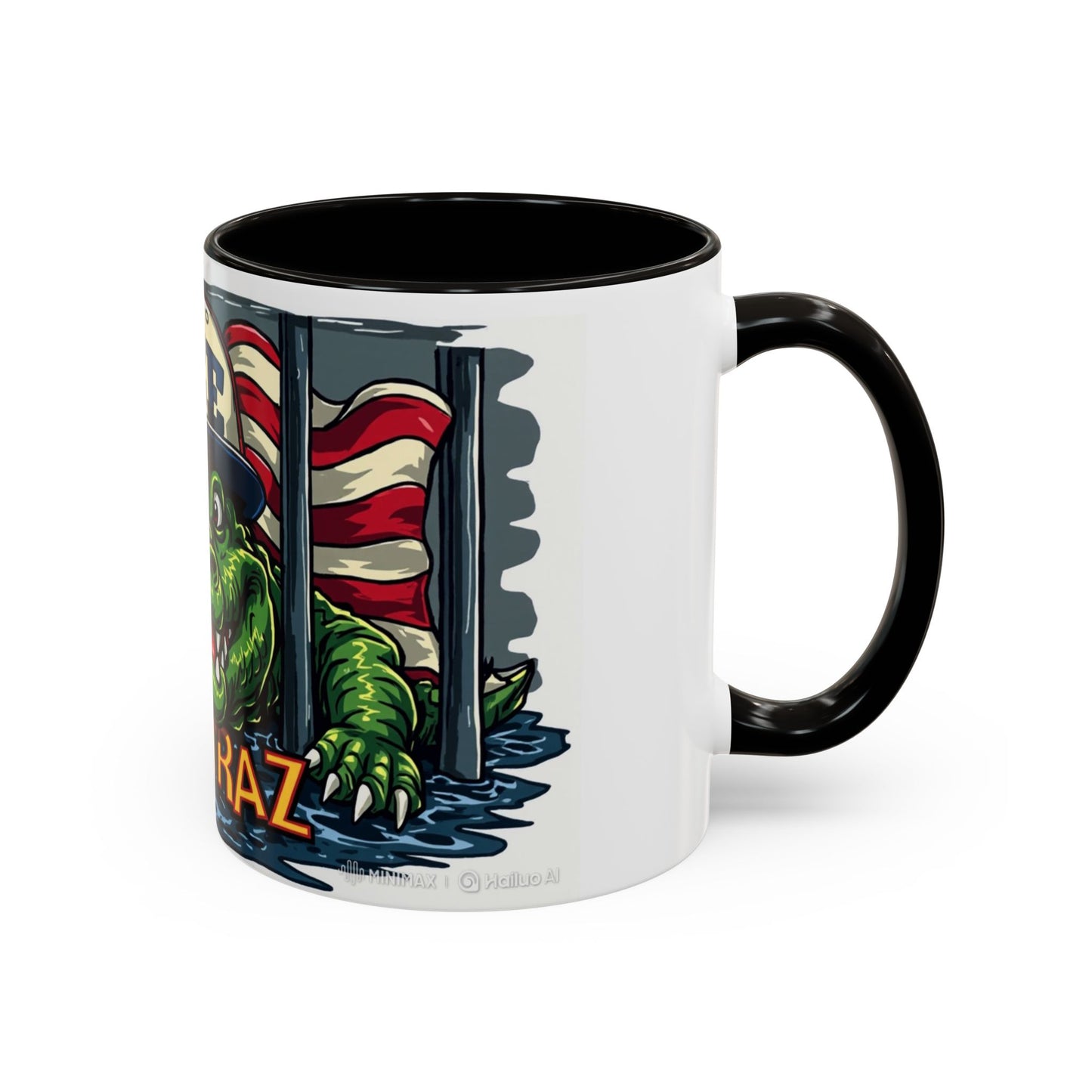 Colorful Alcatraz Croc Mug | Fun Drinkware for Beach Lovers, Unique Gift for Friends, Coffee Cup, Travel Mug, Summer Vibes