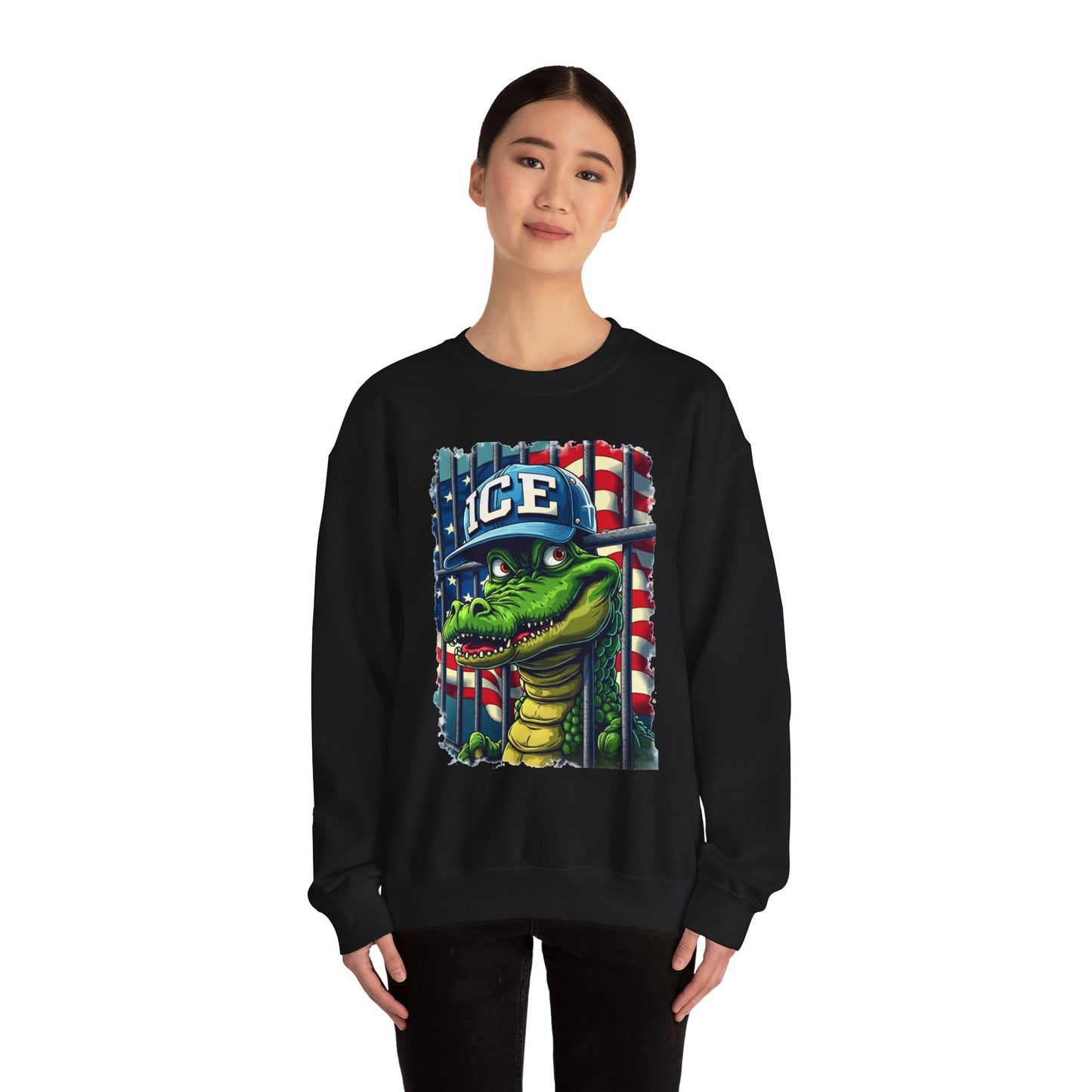 Cool Croc Sweatshirt, Unisex Pullover, Graphic Sweatshirt, Casual Wear, Gift for Friends