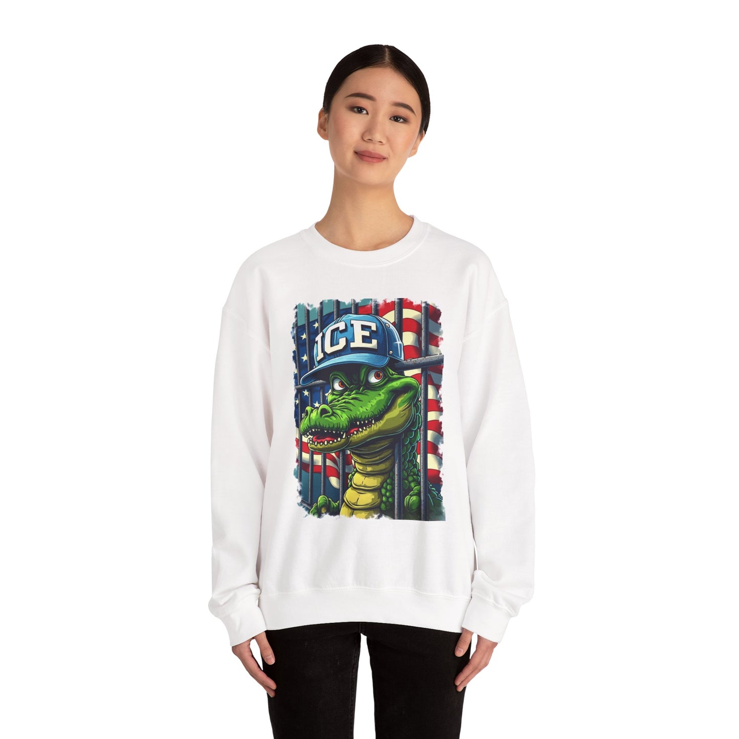 Cool Croc Sweatshirt, Unisex Pullover, Graphic Sweatshirt, Casual Wear, Gift for Friends