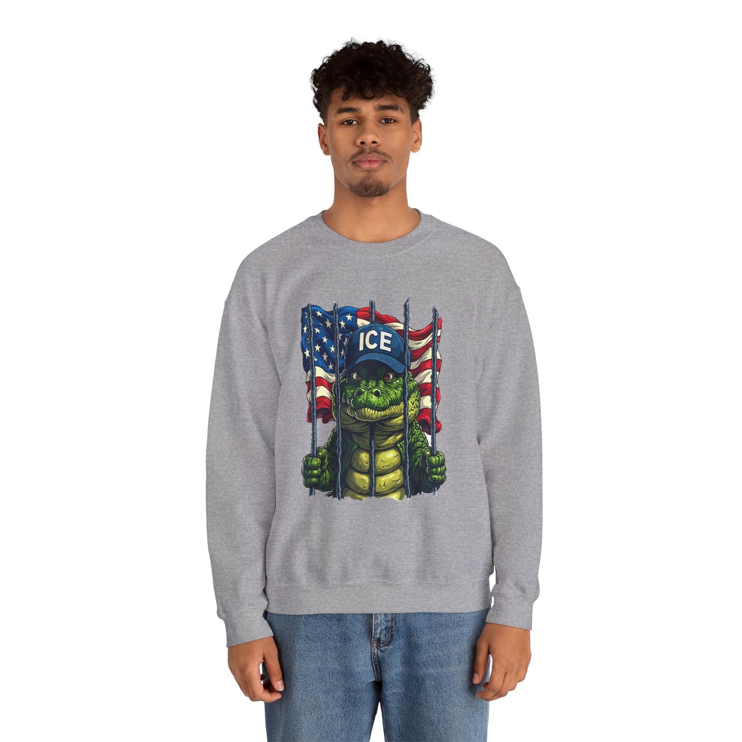 Patriotic Sweatshirt, Unisex Crewneck, Ice Supporter