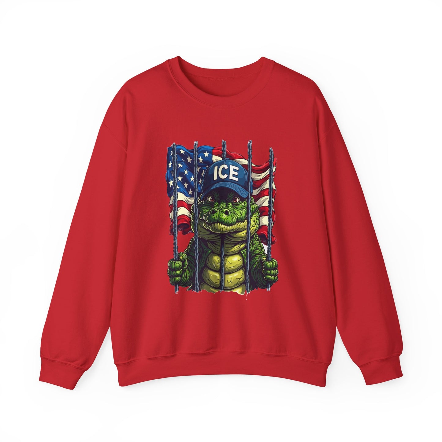 Patriotic Sweatshirt, Unisex Crewneck, Ice Supporter
