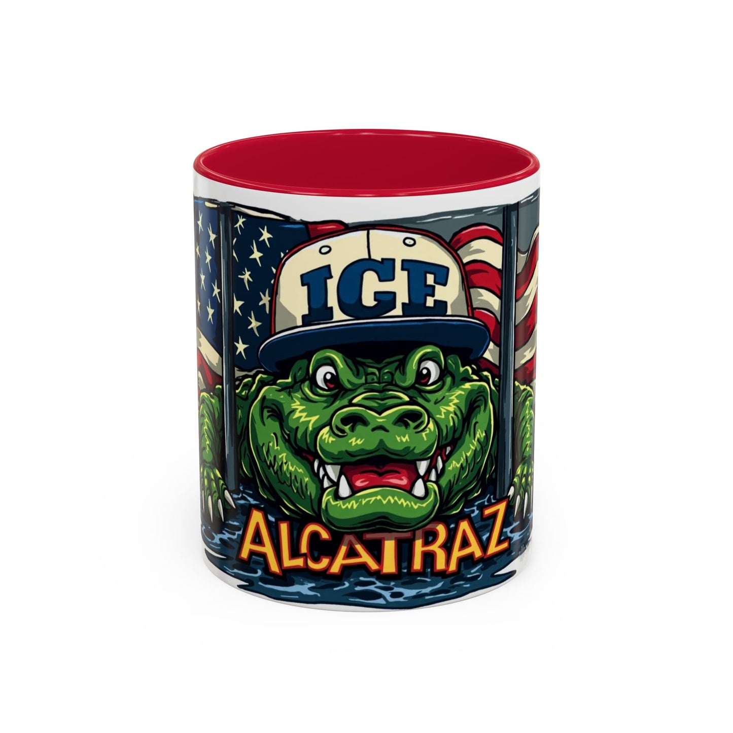 Colorful Alcatraz Croc Mug | Fun Drinkware for Beach Lovers, Unique Gift for Friends, Coffee Cup, Travel Mug, Summer Vibes