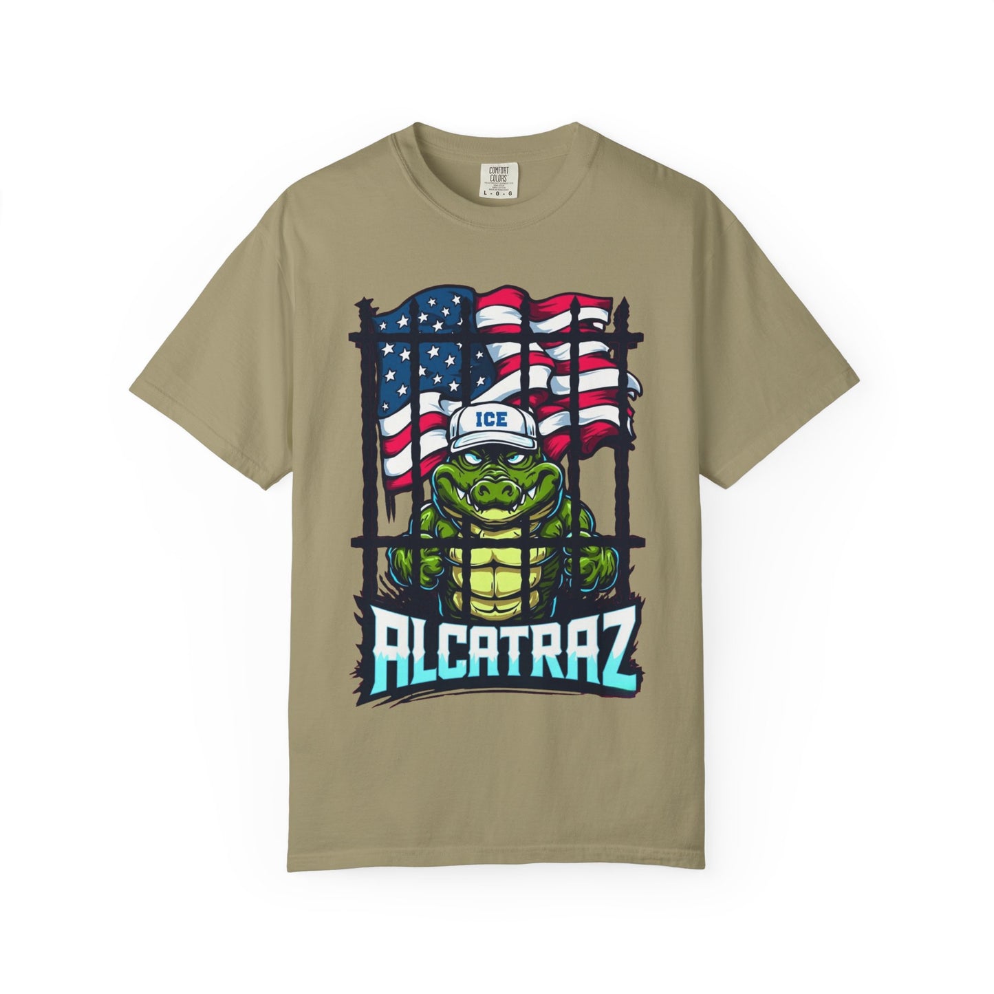 Alcatraz Tee, Unisex Casual Shirt, Fun Summer Top, Gift for Kids, Ice-Themed Apparel, Fun Unique Design