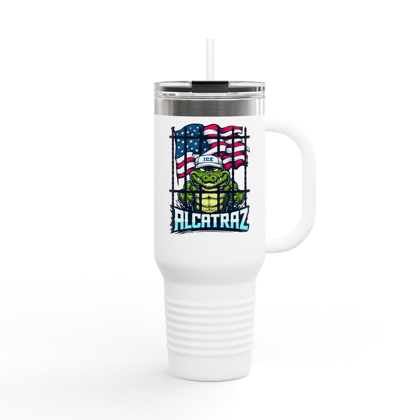 Alcatraz Travel Mug, 40oz Insulated Cup for Coffee Lovers, Travel Gear, Gift for Her, Perfect for Road Trips