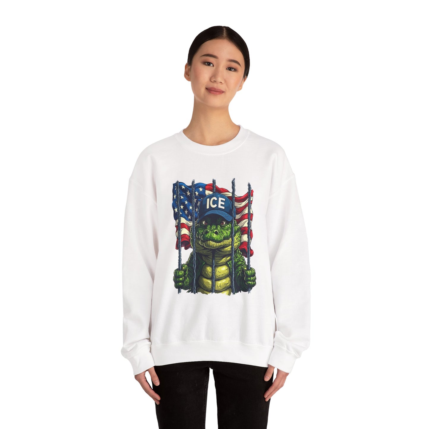 Patriotic Sweatshirt, Unisex Crewneck, Ice Supporter