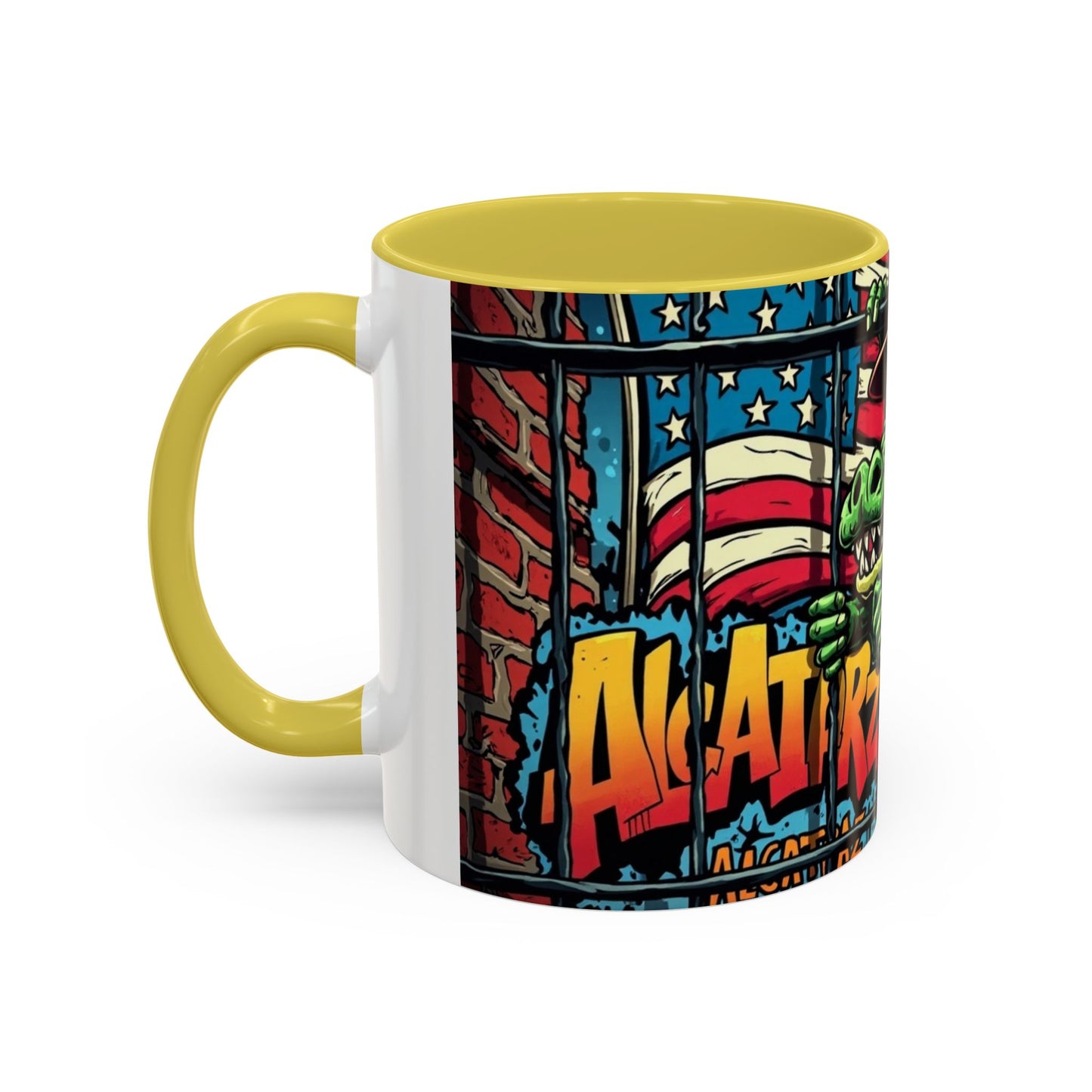 Colorful Graphic Mugs, Unique Coffee Mugs, Fun Mugs for Gifting, Artful Mugs for Collectors,