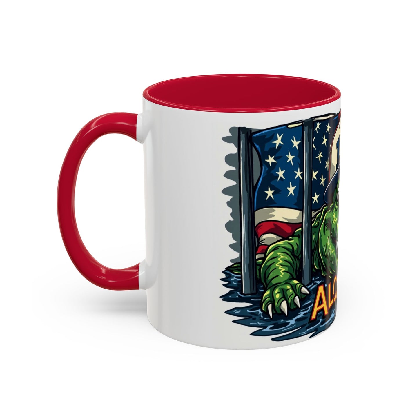 Colorful Alcatraz Croc Mug | Fun Drinkware for Beach Lovers, Unique Gift for Friends, Coffee Cup, Travel Mug, Summer Vibes