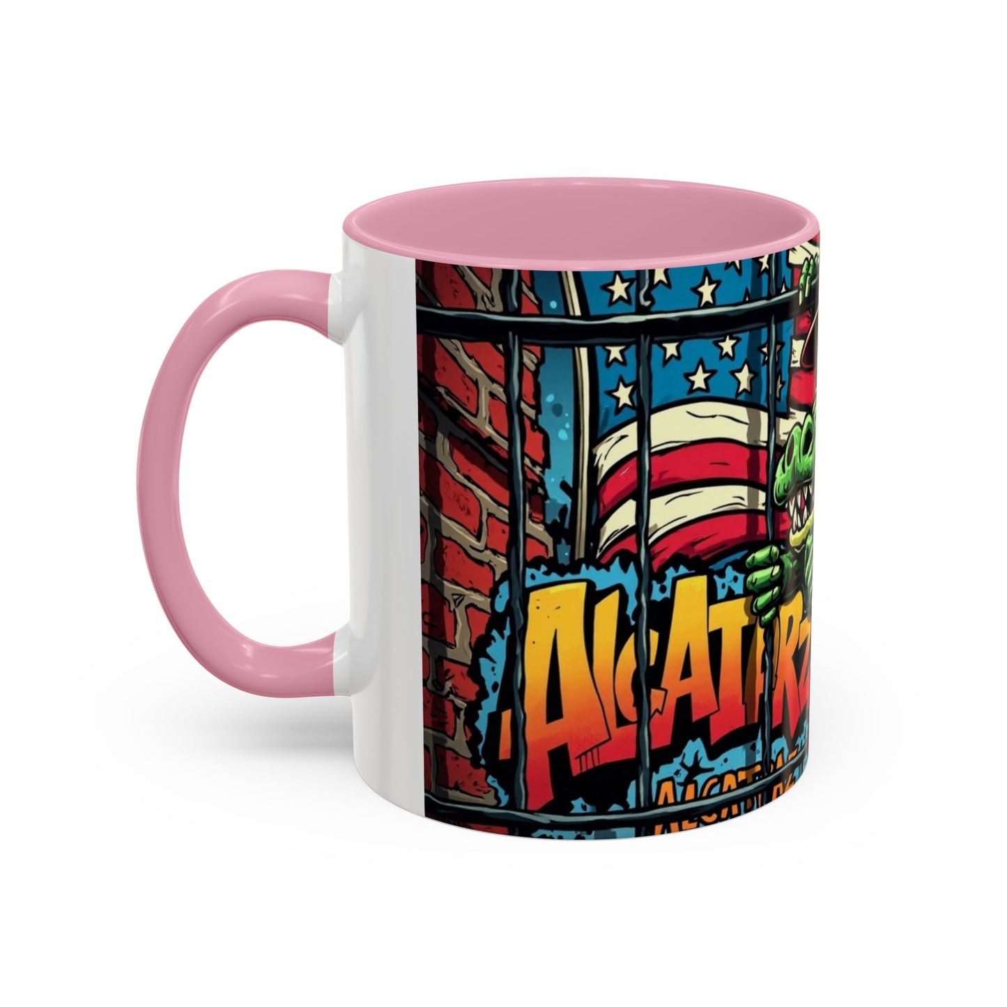 Colorful Graphic Mugs, Unique Coffee Mugs, Fun Mugs for Gifting, Artful Mugs for Collectors,