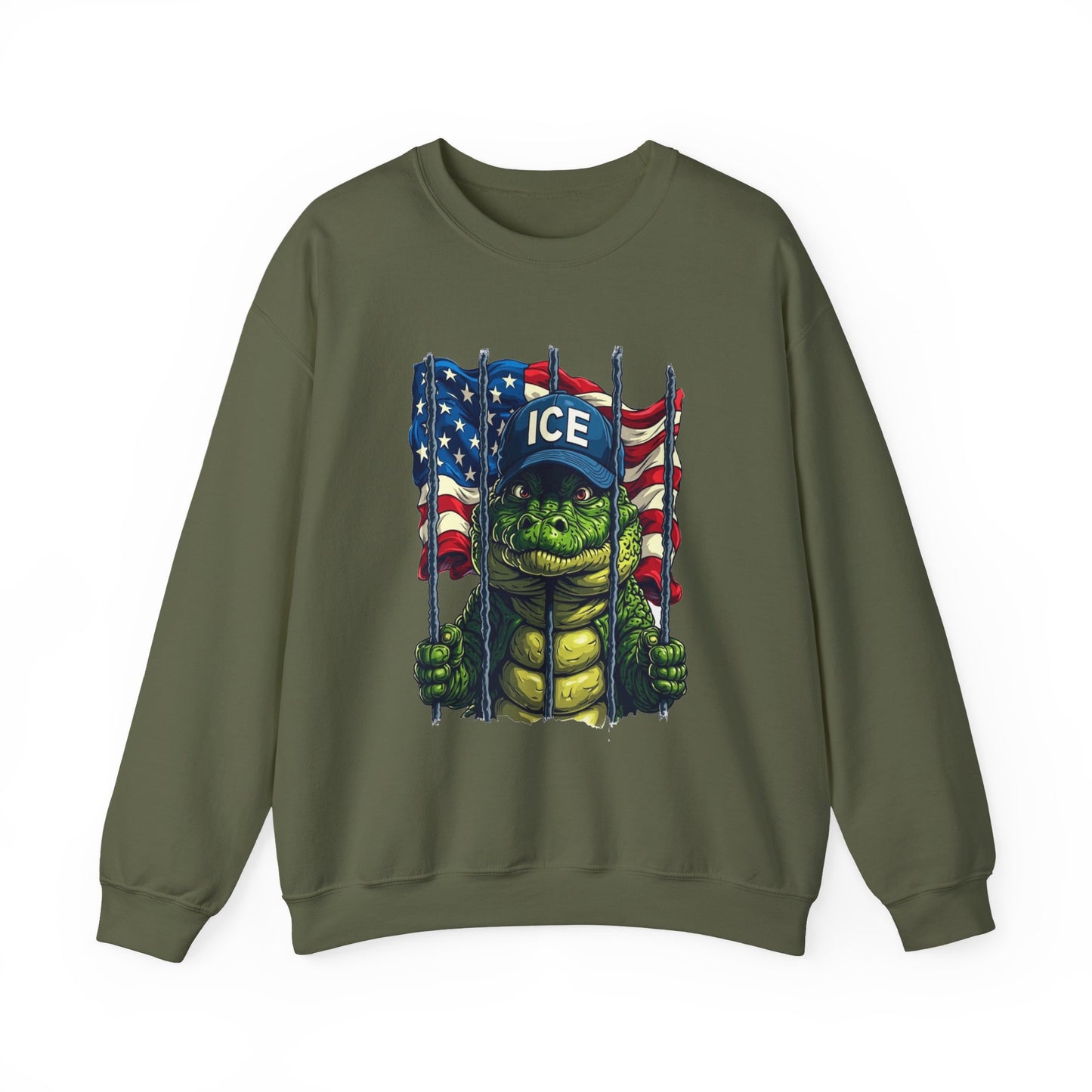 Patriotic Sweatshirt, Unisex Crewneck, Ice Supporter