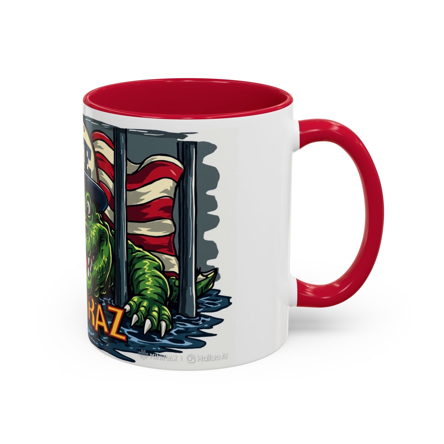 Colorful Alcatraz Croc Mug | Fun Drinkware for Beach Lovers, Unique Gift for Friends, Coffee Cup, Travel Mug, Summer Vibes