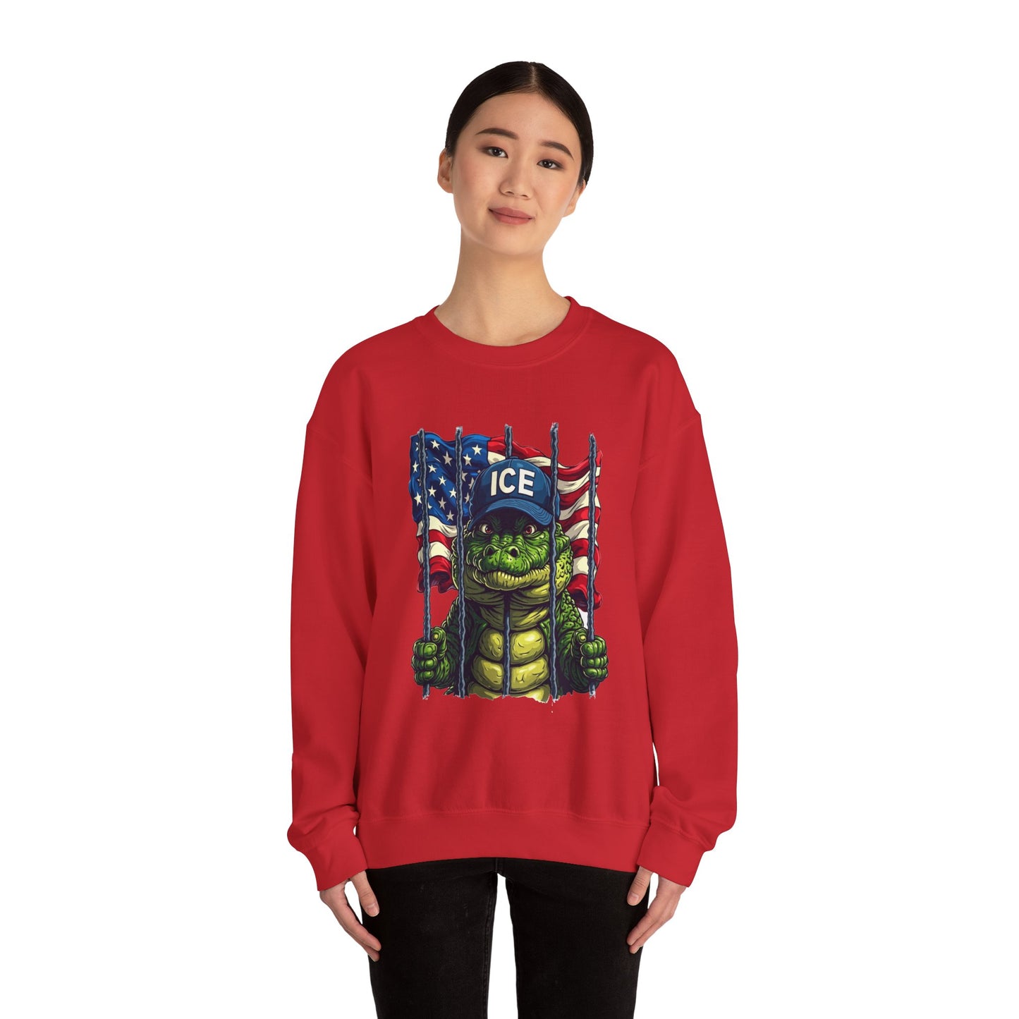Patriotic Sweatshirt, Unisex Crewneck, Ice Supporter