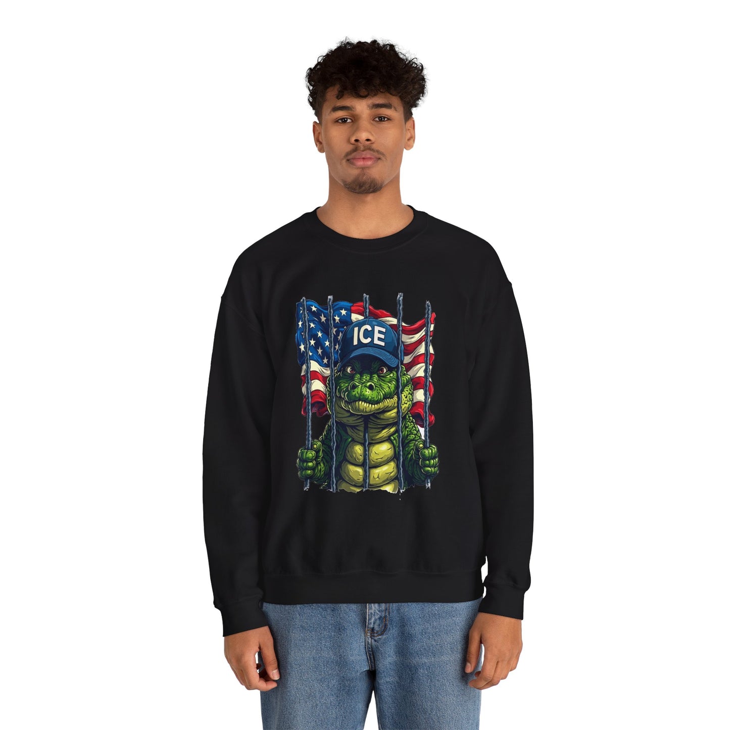 Patriotic Sweatshirt, Unisex Crewneck, Ice Supporter