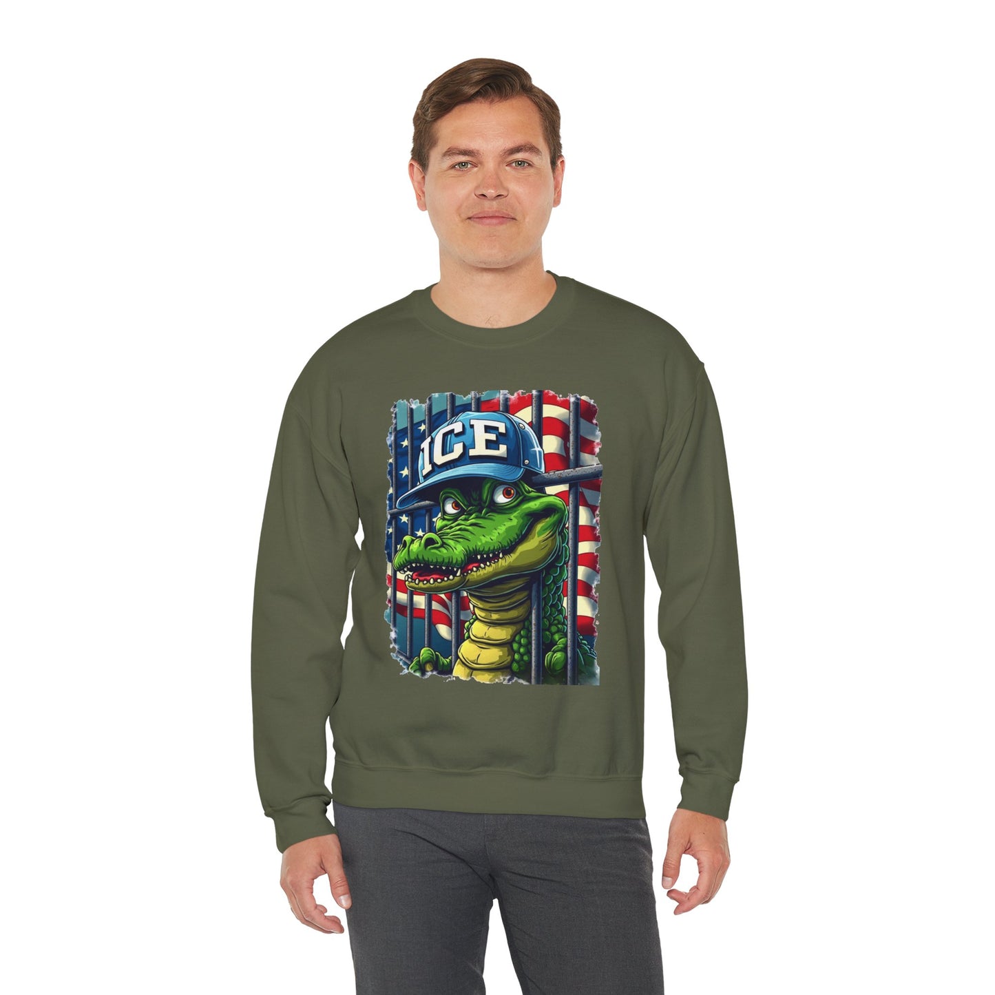 Cool Croc Sweatshirt, Unisex Pullover, Graphic Sweatshirt, Casual Wear, Gift for Friends