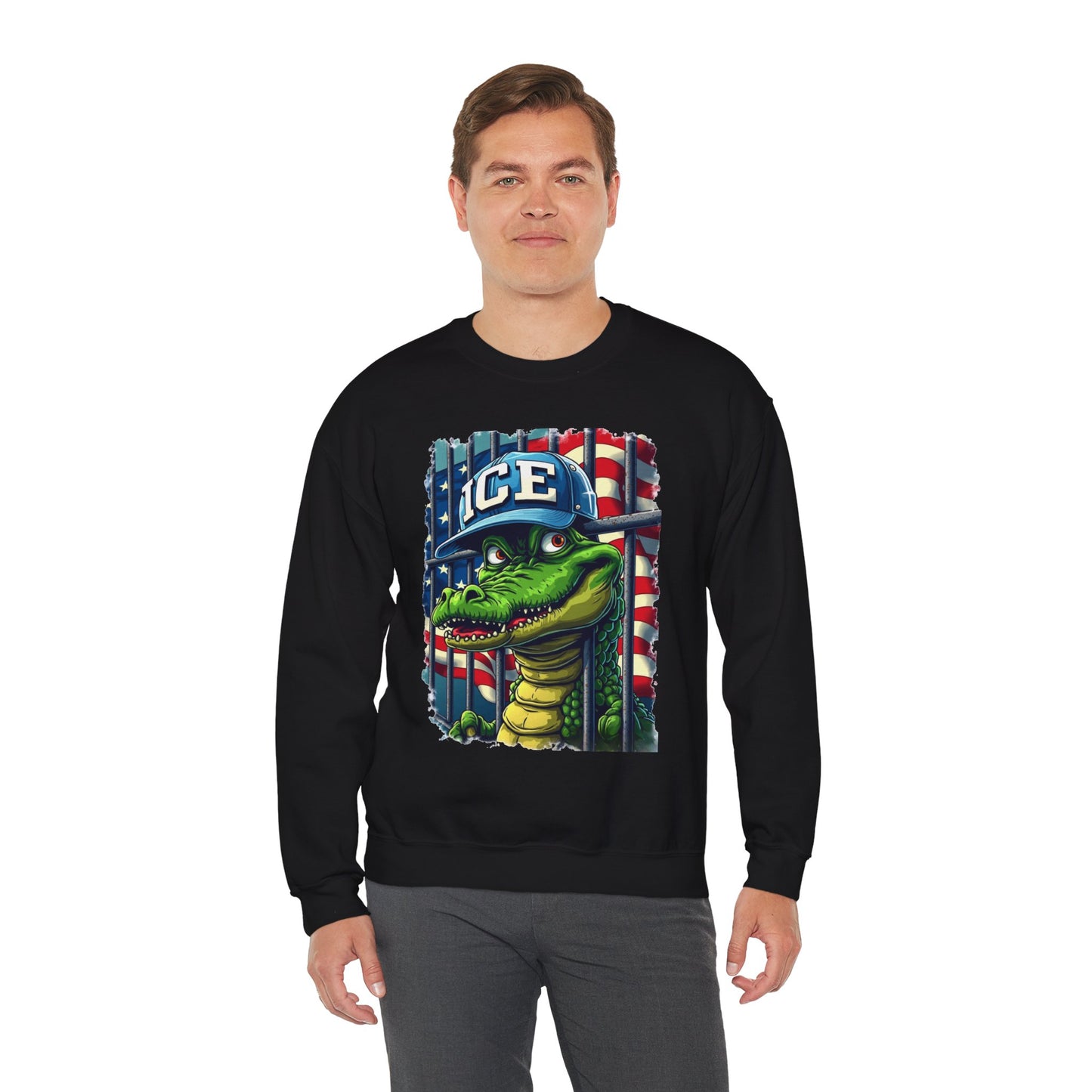 Cool Croc Sweatshirt, Unisex Pullover, Graphic Sweatshirt, Casual Wear, Gift for Friends