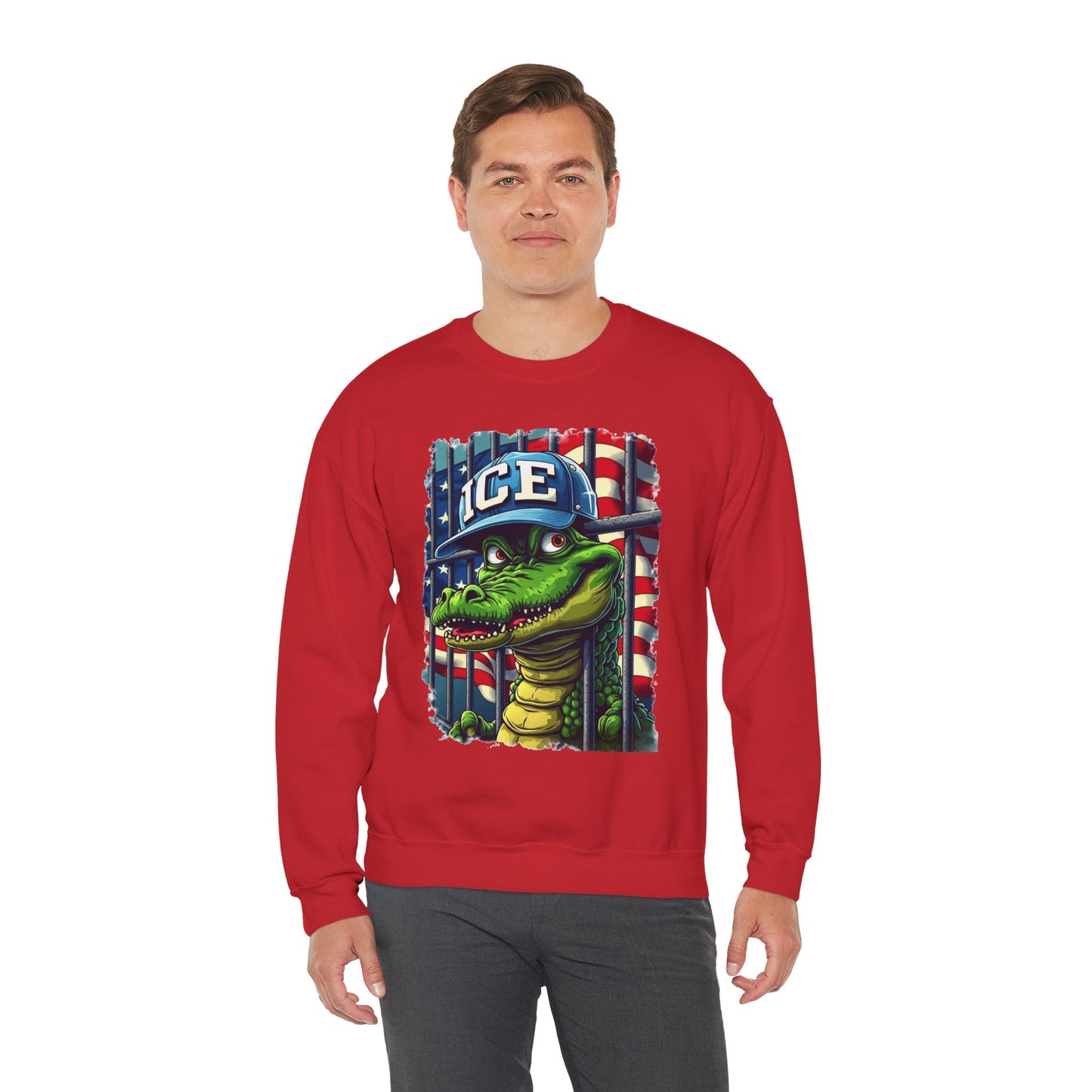 Cool Croc Sweatshirt, Unisex Pullover, Graphic Sweatshirt, Casual Wear, Gift for Friends