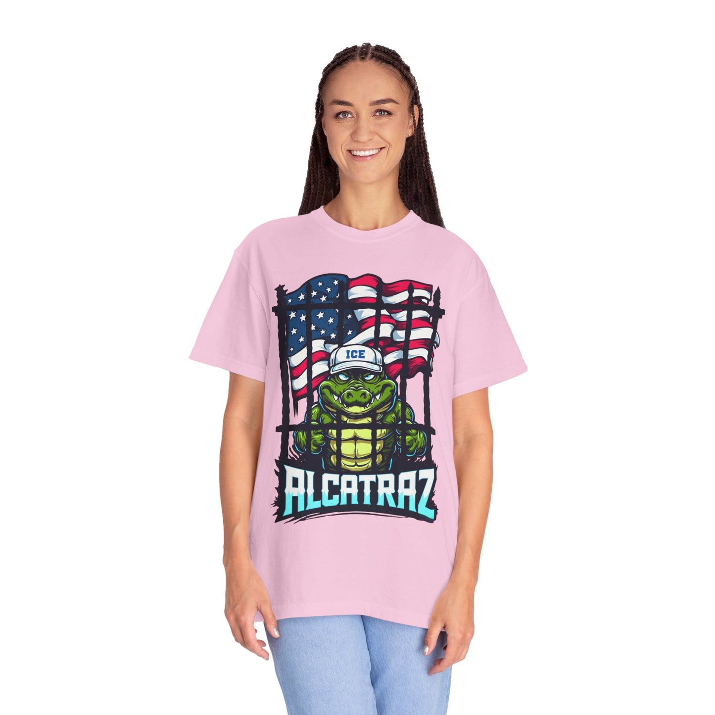 Alcatraz Tee, Unisex Casual Shirt, Fun Summer Top, Gift for Kids, Ice-Themed Apparel, Fun Unique Design