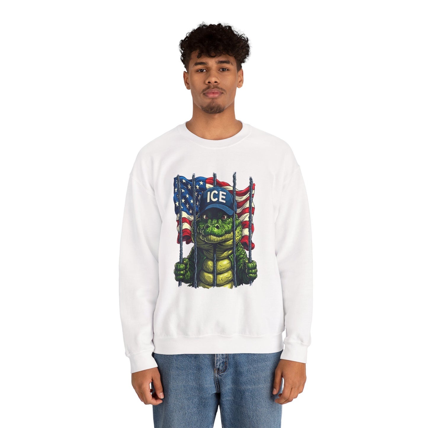 Patriotic Sweatshirt, Unisex Crewneck, Ice Supporter