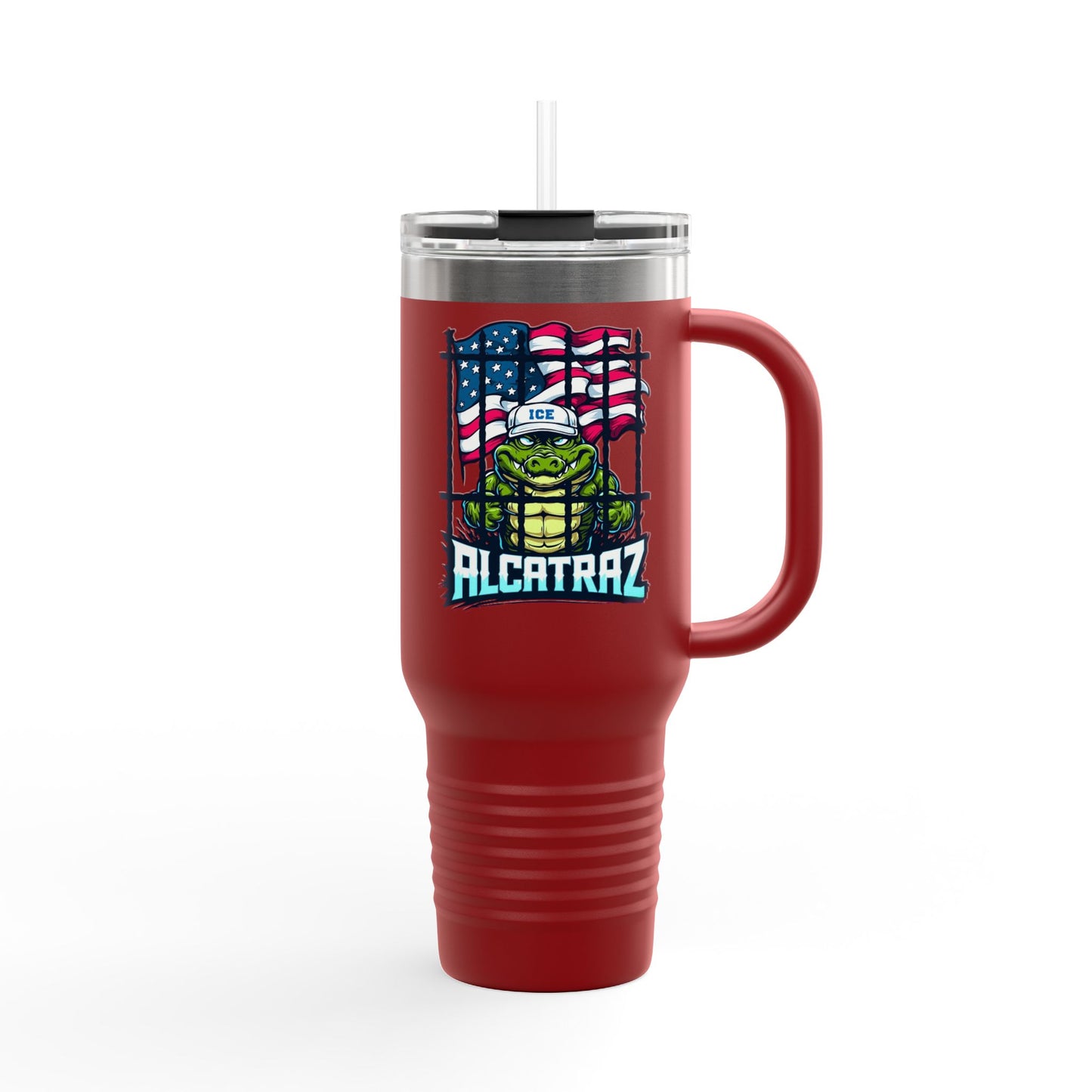 Alcatraz Travel Mug, 40oz Insulated Cup for Coffee Lovers, Travel Gear, Gift for Her, Perfect for Road Trips