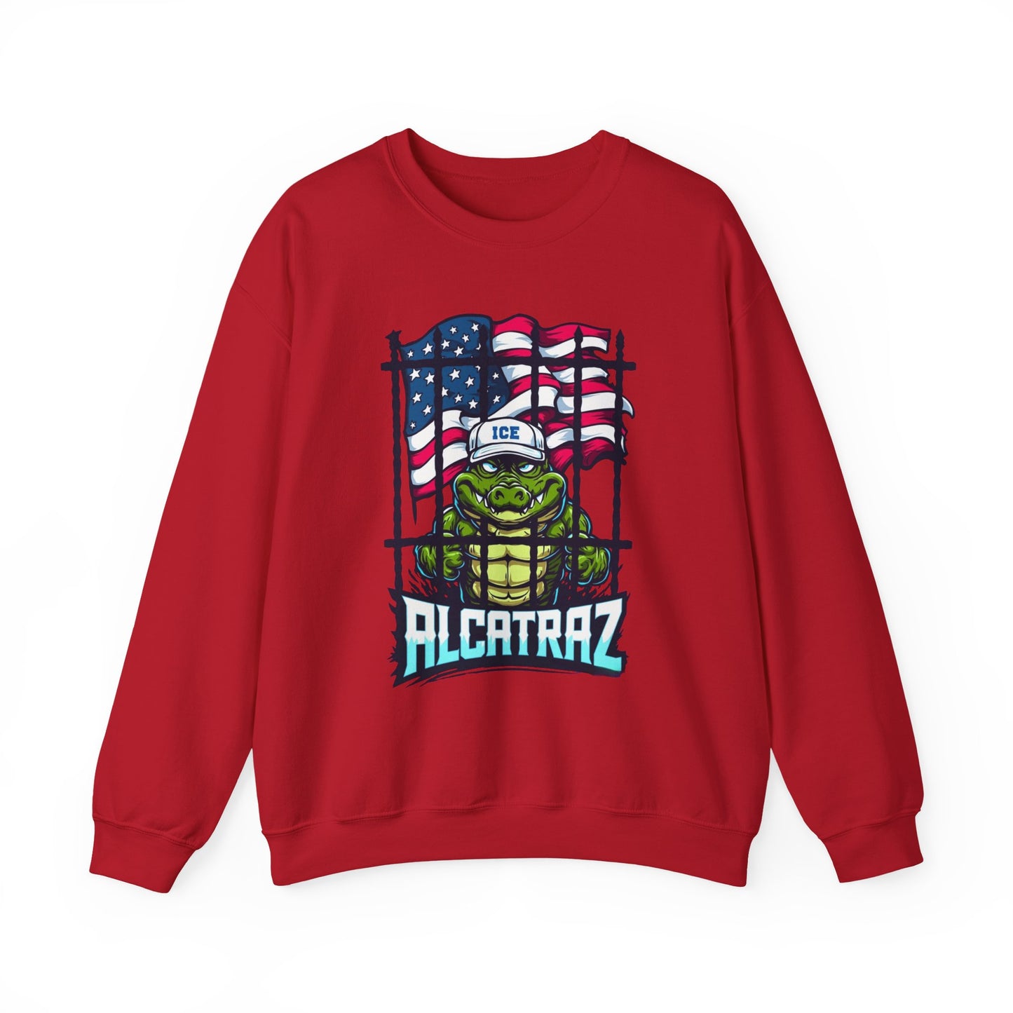 Fun Alcatraz Sweatshirt, Unisex Casual Wear, Gift for Friends, Comfortable Layering, Perfect for Holidays