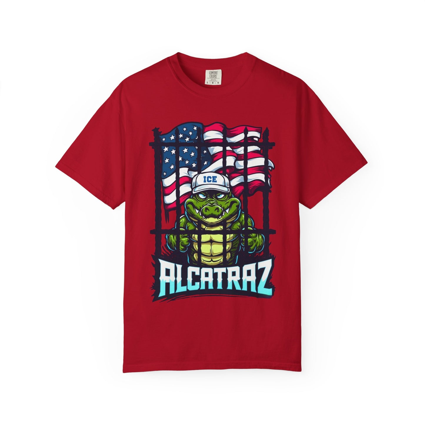 Alcatraz Tee, Unisex Casual Shirt, Fun Summer Top, Gift for Kids, Ice-Themed Apparel, Fun Unique Design