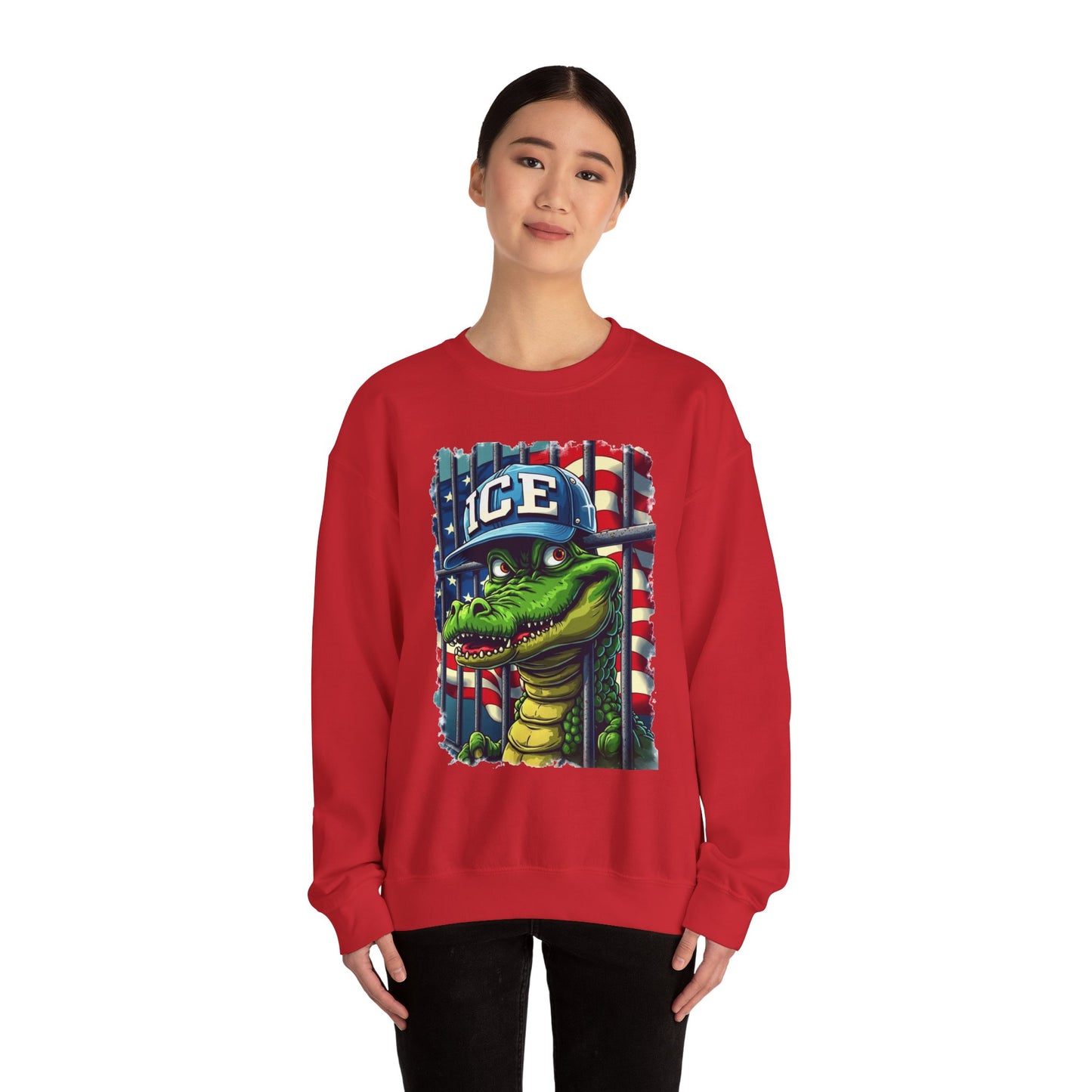 Cool Croc Sweatshirt, Unisex Pullover, Graphic Sweatshirt, Casual Wear, Gift for Friends
