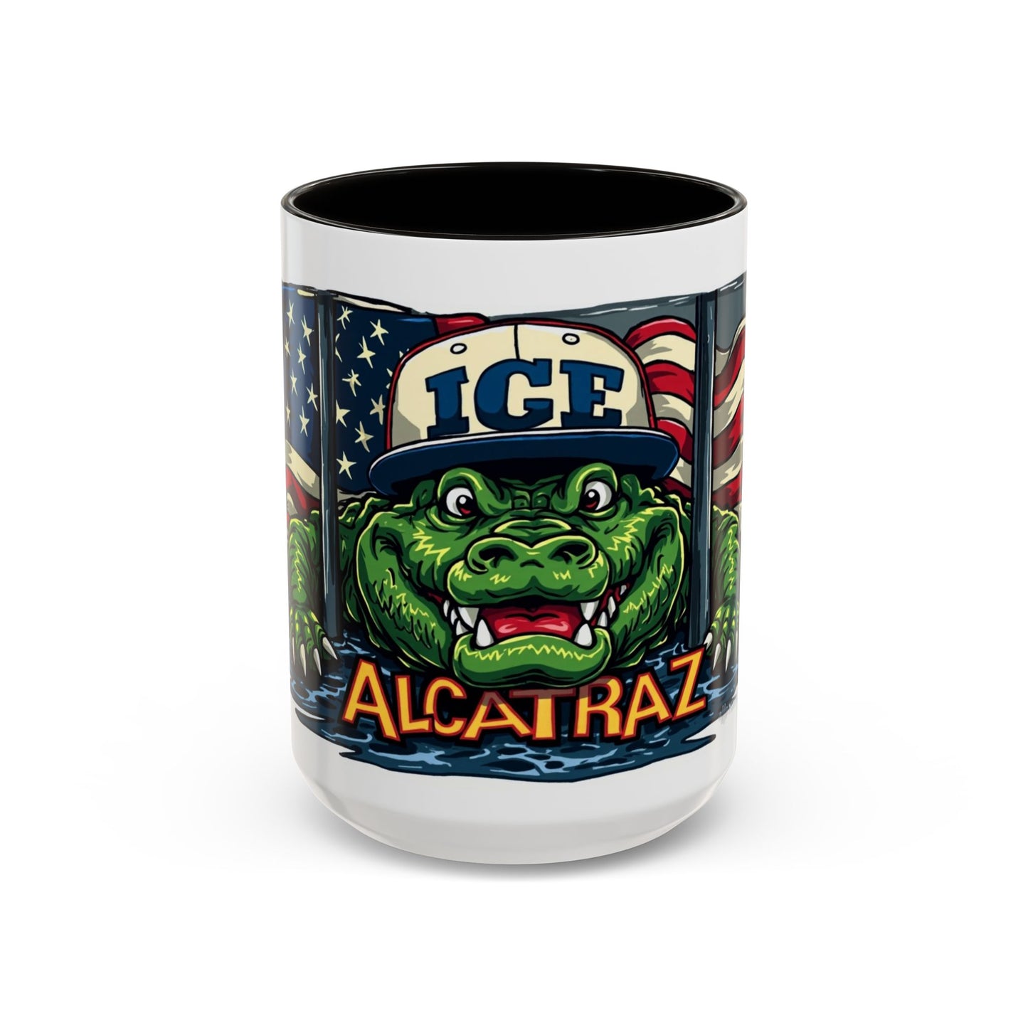 Colorful Alcatraz Croc Mug | Fun Drinkware for Beach Lovers, Unique Gift for Friends, Coffee Cup, Travel Mug, Summer Vibes