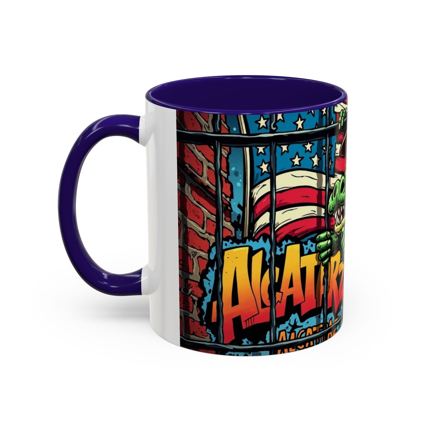 Colorful Graphic Mugs, Unique Coffee Mugs, Fun Mugs for Gifting, Artful Mugs for Collectors,