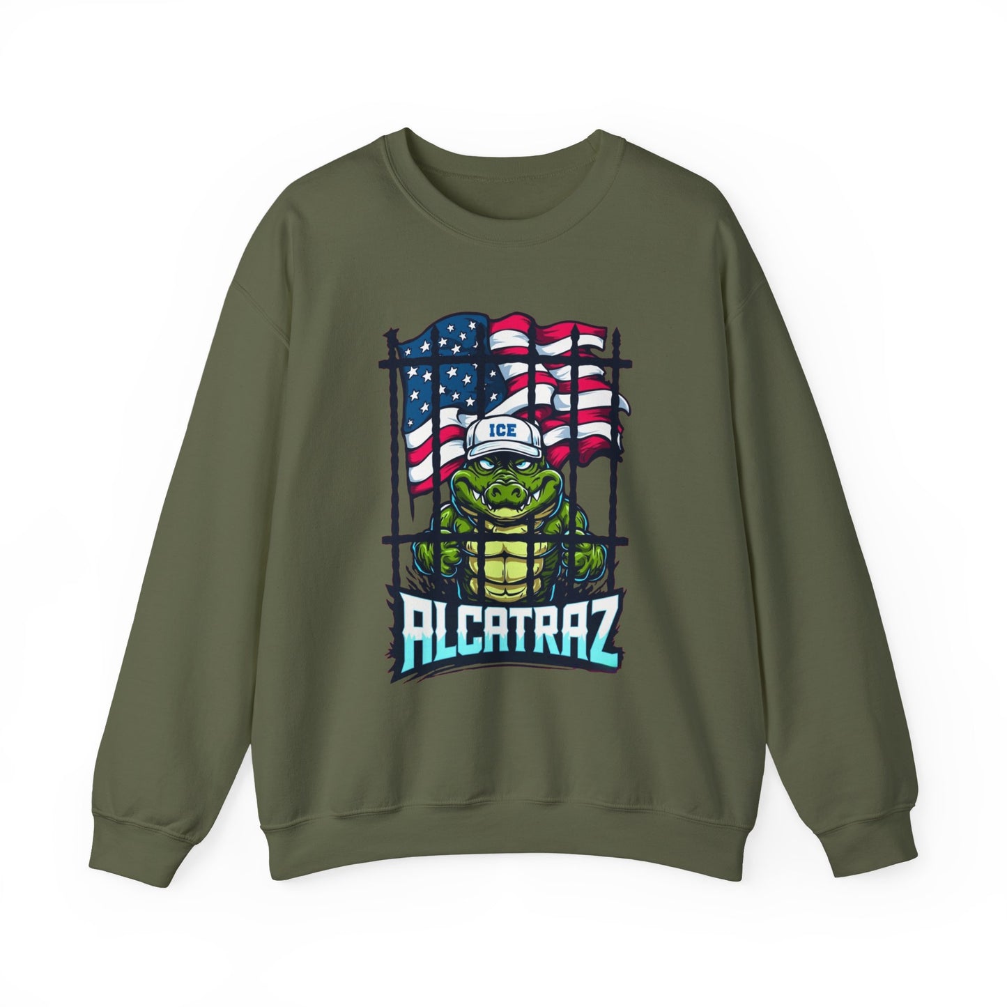 Fun Alcatraz Sweatshirt, Unisex Casual Wear, Gift for Friends, Comfortable Layering, Perfect for Holidays