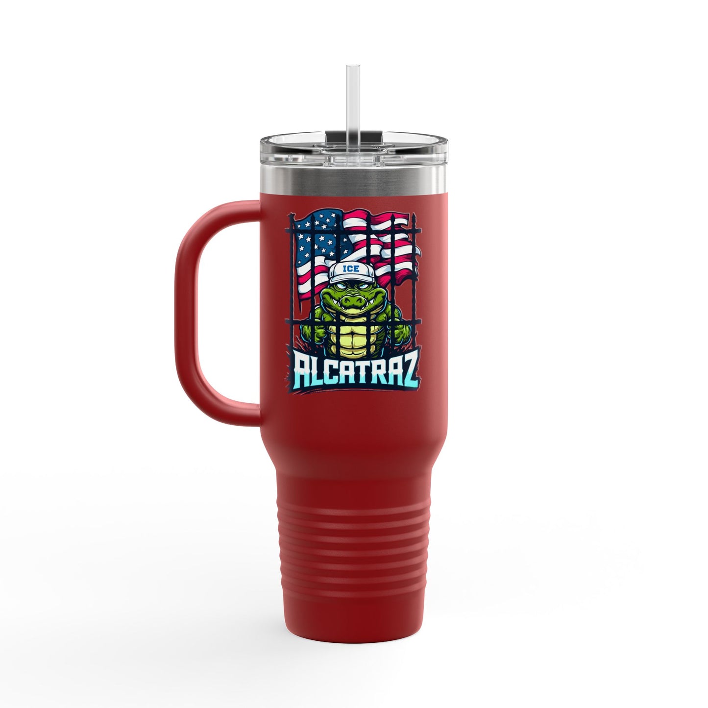 Alcatraz Travel Mug, 40oz Insulated Cup for Coffee Lovers, Travel Gear, Gift for Her, Perfect for Road Trips