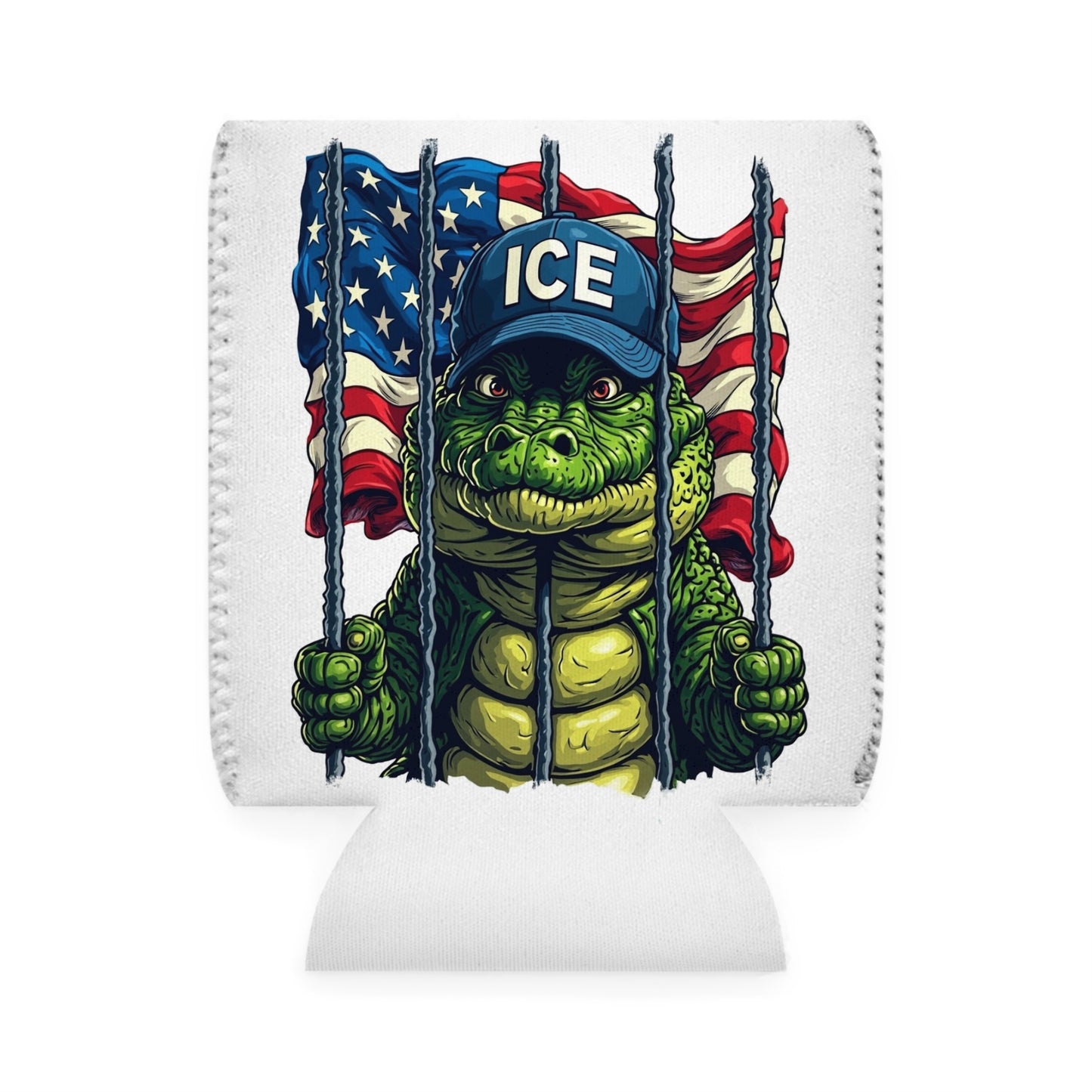 MAGA Can Cooler Sleeve, Ice-Capable Beverage Insulator, Patriotic Gift, BBQ Accessory,