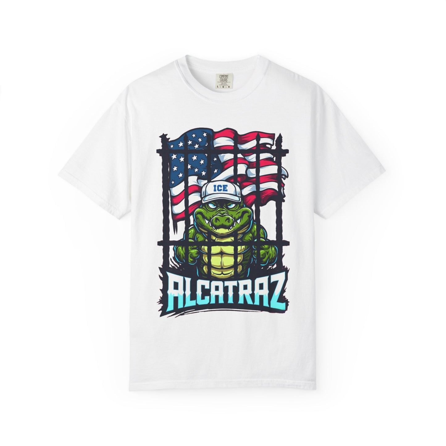 Alcatraz Tee, Unisex Casual Shirt, Fun Summer Top, Gift for Kids, Ice-Themed Apparel, Fun Unique Design