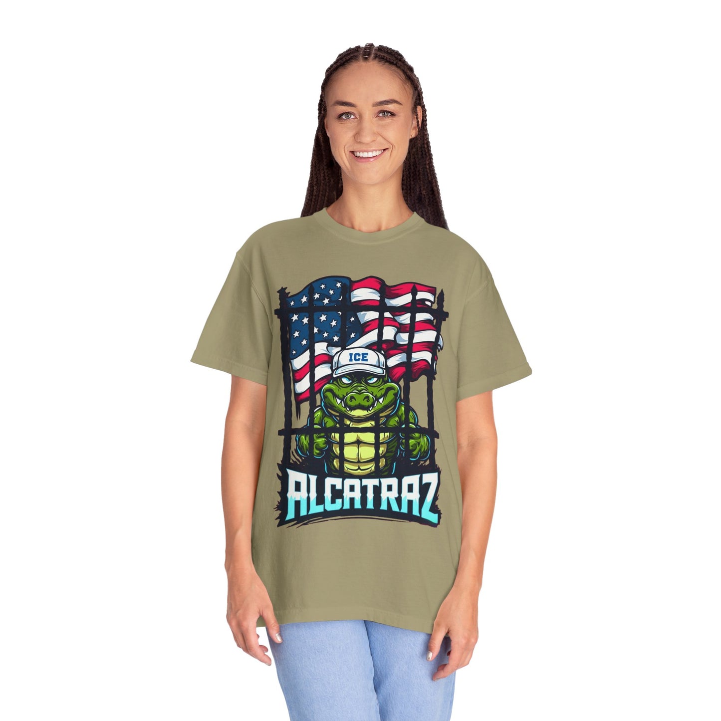 Alcatraz Tee, Unisex Casual Shirt, Fun Summer Top, Gift for Kids, Ice-Themed Apparel, Fun Unique Design