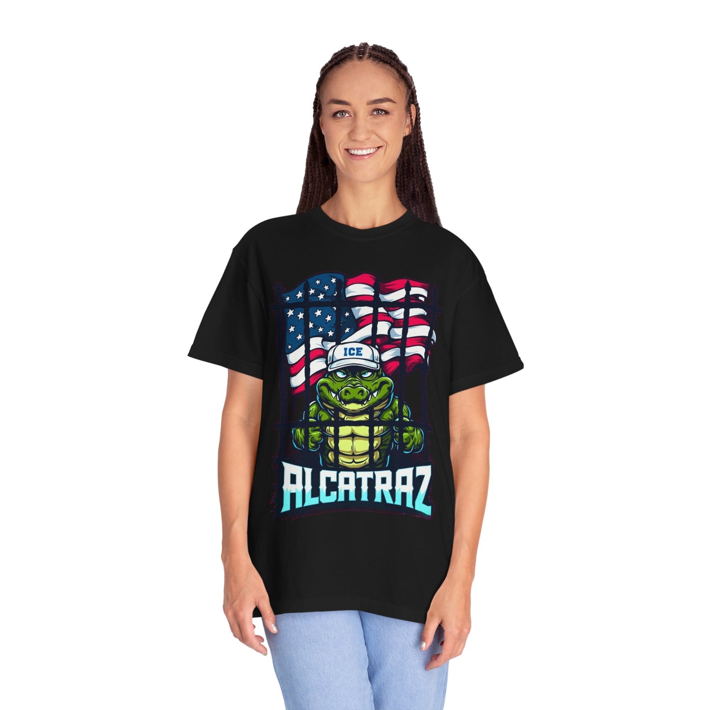 Alcatraz Tee, Unisex Casual Shirt, Fun Summer Top, Gift for Kids, Ice-Themed Apparel, Fun Unique Design
