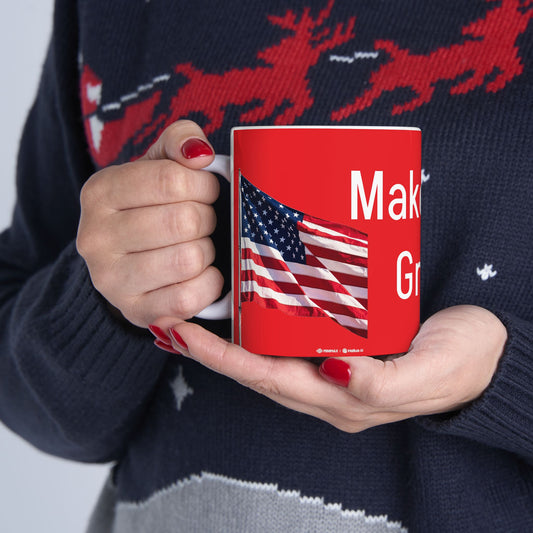 Patriotic Ceramic Mug - Make America Great Again Coffee Cup