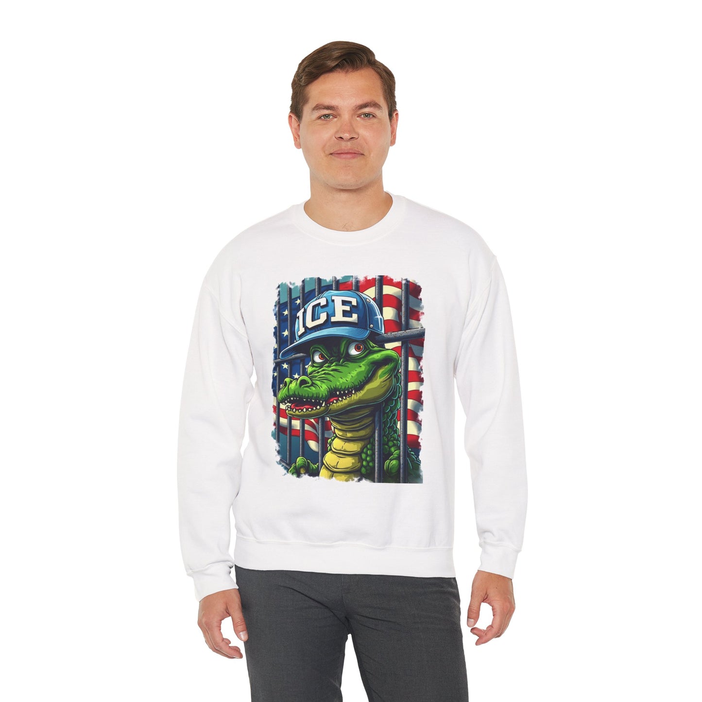 Cool Croc Sweatshirt, Unisex Pullover, Graphic Sweatshirt, Casual Wear, Gift for Friends