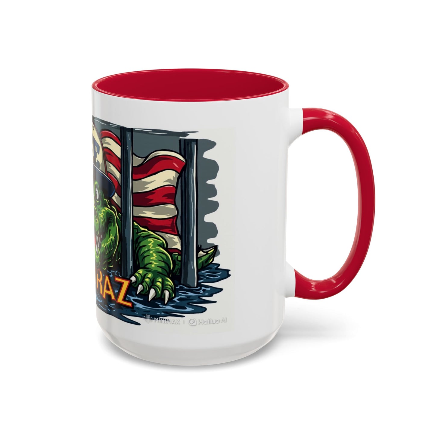 Colorful Alcatraz Croc Mug | Fun Drinkware for Beach Lovers, Unique Gift for Friends, Coffee Cup, Travel Mug, Summer Vibes