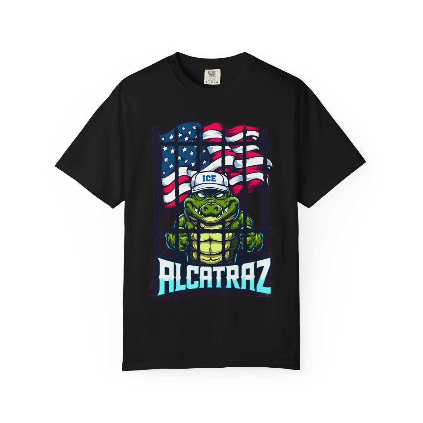 Alcatraz Tee, Unisex Casual Shirt, Fun Summer Top, Gift for Kids, Ice-Themed Apparel, Fun Unique Design